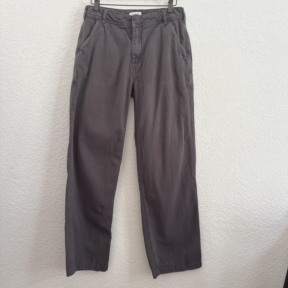 Garage Ellis Slouch Relaxed Wide Leg Pants Chinos Gray-Brown Women Size 5